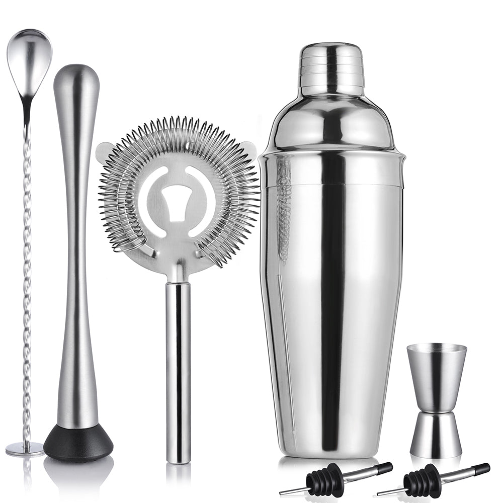 Cocktail Shaker Set with Stand Mixology Bartender Kitbar Tool for Drink Mixing, Cocktail Shaker Bar Accessories for Home Bar Set, Perfect for