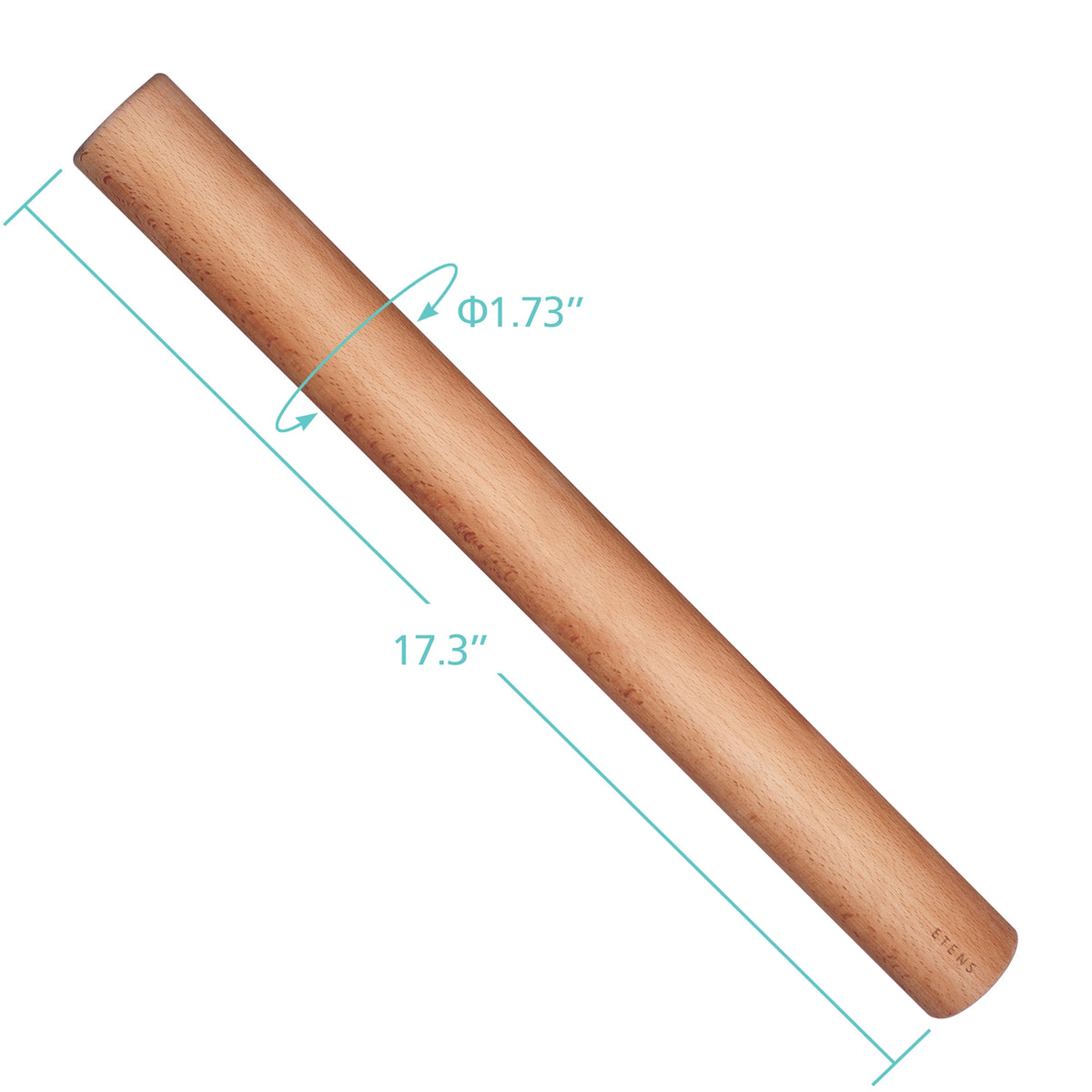 Professional Rooling Pin Etens® Rolling Pin 18 Inch, Professional Dowel Wood Rolling Pins for B ...