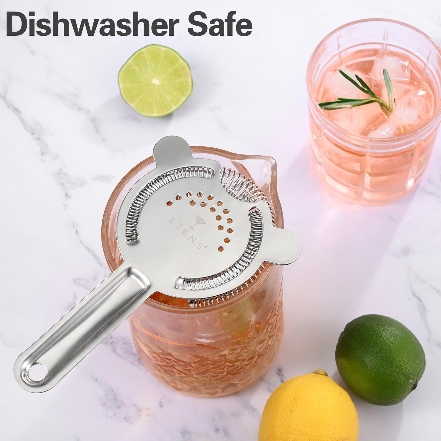 Cocktail Strainer 2 Pack, Bulk Bar Strainers for Bartending, Martini Strainer for Boston Shaker Mixing Glass, Bartender Hawthorne Strainer w/Removable Spring – Bar Supplier for Restaurant