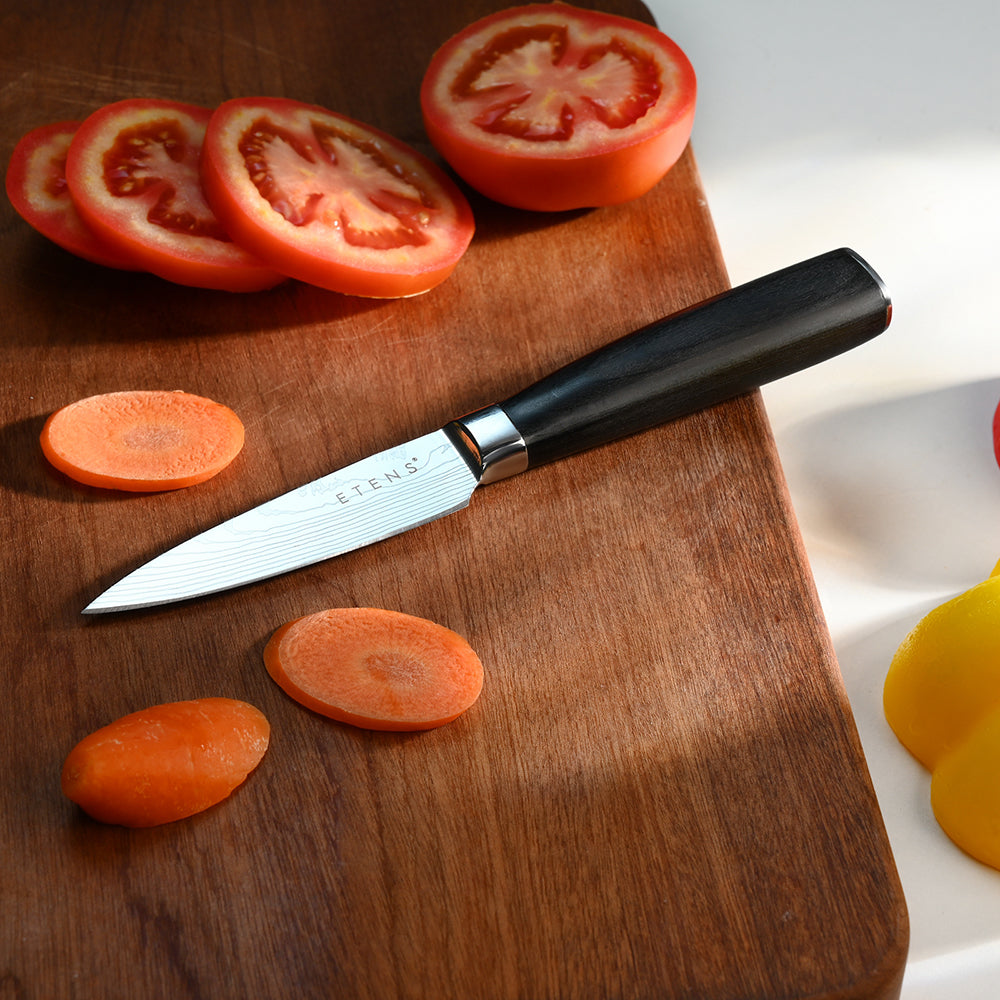 Etens Paring Knife, Small Kitchen Knife, Sharp Pairing Knives Fruit Knife with Gift Box | High Carbon Stainless Steel Pearing Knife